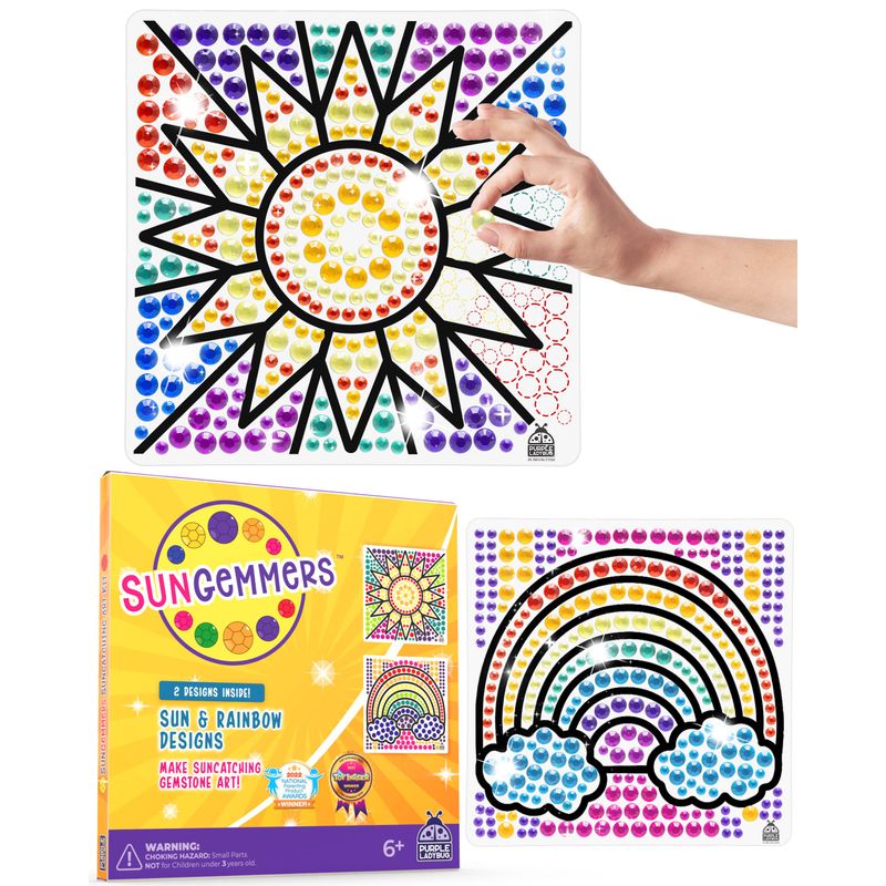 SUNGEMMERS Window Art Suncatcher Kits for Kids Crafts Ages 6-8 - Easter ...