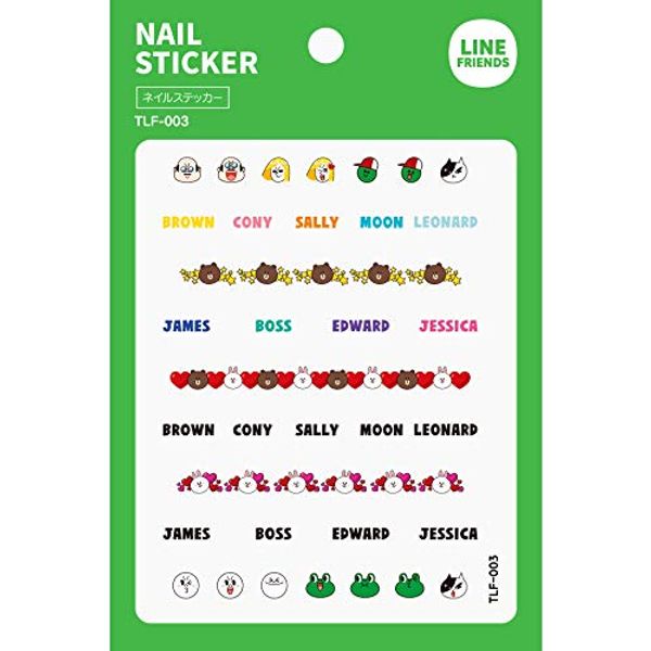 Tok | LINEFRIENDS Nail Stickers tlf – 003 