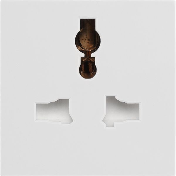 BG EMUNVW Euro Module Universal Unswitched Socket - White