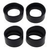 eMagTech 4PCS Eyepiece Cover for 32-36mm Stereo Microscope, Soft Rubber, Black