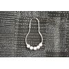 13 PC Set Black Dots Complete Set Fabric Shower Curtain 12 Matching Roller Hooks