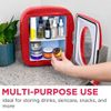 Frigidaire, 12 Can/9 Liter Mini Personal Fridge Cooler, Red