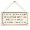Personalised Posh Your Text Here Sign - Custom Wooden Plaque