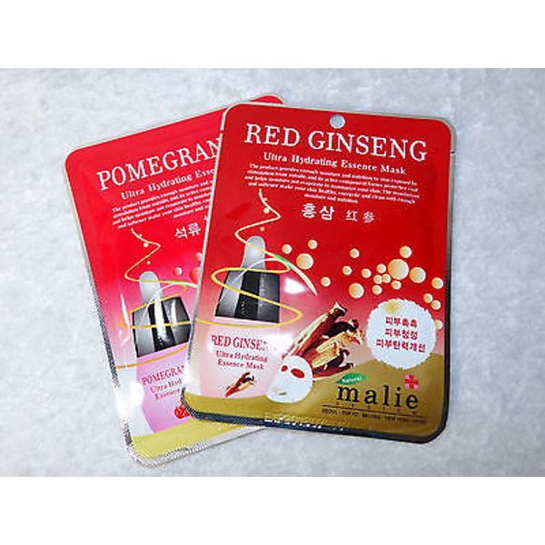 2 Malie Red Ginseng Ultra Hydrating Essence Mask Moisturizing
