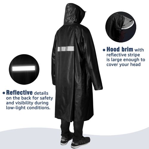 Anyoo Hood Rain Poncho Waterproof Lightweight Raincoat for Men Women Adult with Pocket for Hiking Camping Outdoor Activities