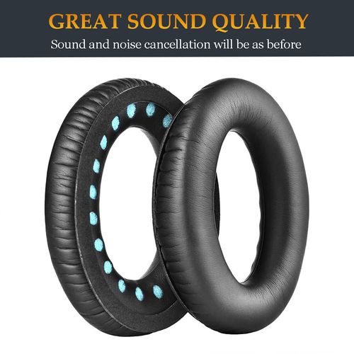 QC35 Headphones Replacement Ear Pads Quiet Comfort 35 Ear Cushions Earpads Compatible with Bose QC35/QuietComfort 35 and QC35 II/QuietComfort 35 II Headphones (Black)