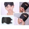 XP Design Eye Mask, Good Sleep, Sleeping Goods, Sleep, Nap, Blackout, Travel, Blindfold, Eye Fatigue, Lightweight, Silk Sleep Mask (Black)