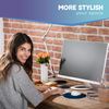 Mouse Mat & Coaster Set - Dark Blue Abstract Tech Pattern Art 20 cm & 9 cm for Computer & Laptop, Office, Non-slip Base #44833