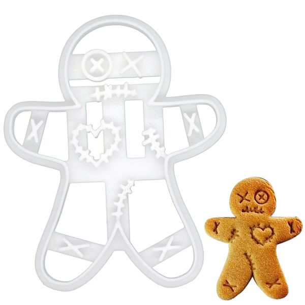 Voodoo Gingerbread Man Cookie Cutter, 1 Piece. Bakerlogy
