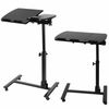 Angle Height Adjustable Rolling Laptop Desk  Notebook Table Stand W/ Casters
