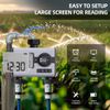 Aqualin Water Timer Digital Programmable Garden Sprinkler Timer 2 Outlet Irrigation System Controller Rain Delay Manual Watering Automatic for Yard