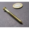 Brass #8 Phillips Flat Head Wood Screw x 2.00" Length, 50 Pcs