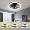 20" Flush Mount LED Ceiling Fan With Lights Remote & APP Control Fan Light Kit