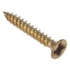 ForgeFix General-Purpose Twin Thread Screws | 3/4" x 8 | Electro Brassed Plated | Box 200