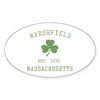 CafePress Marshfield MA Oval Car Bumper Sticker