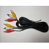 DIXIETREE Replacement Double Ended 3 RCA Yellow Red White Audio Phono Lead