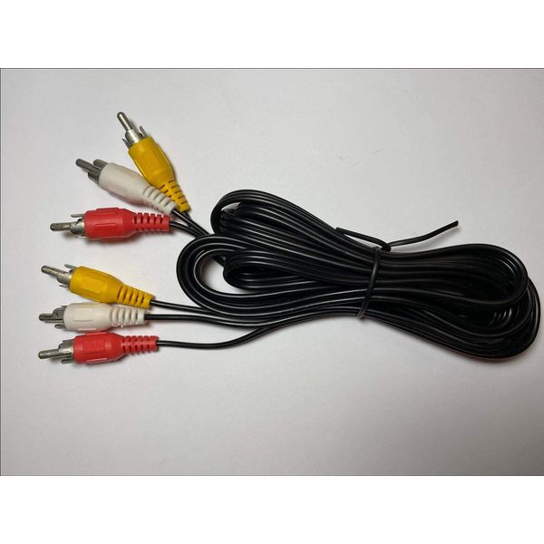 DIXIETREE Replacement Double Ended 3 RCA Yellow Red White Audio Phono Lead