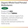 Organic Whole Food Prenatal Multivitamin