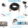 ThaRigwig 10M / 30M CCTV Security Camera Cable,BNC Video Power Cable for Surveillance DVR System (30M (98.4FT))