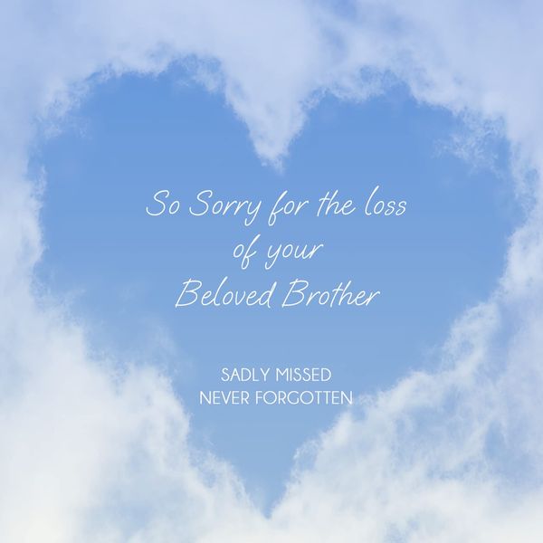 Sympathy Card - Brother