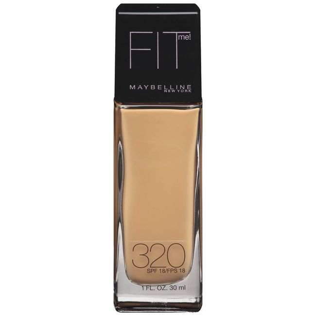 Maybelline New York Fit Me! Foundation, 320 Honey Beige, SPF 18, 1 Fluid Ounce