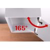 Berta 2-Pack 165 Degree Hinges Frameless Cabinet Doors Hinges Concealed Hydra...