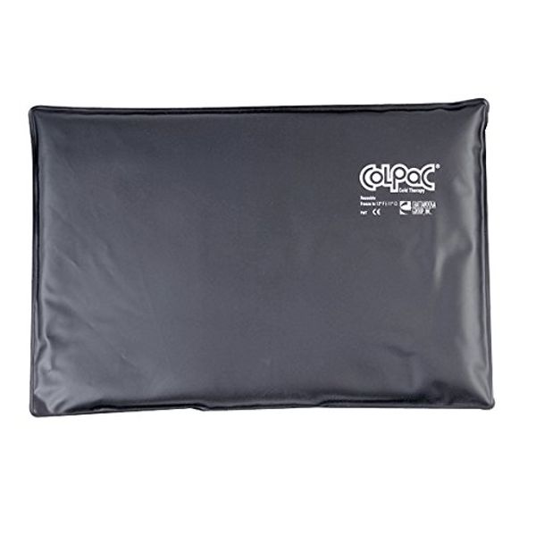 ColPac 00-1556 Reusable Oversize Black Urethane Cold Packs, 12.5" Length x 18.5" Width