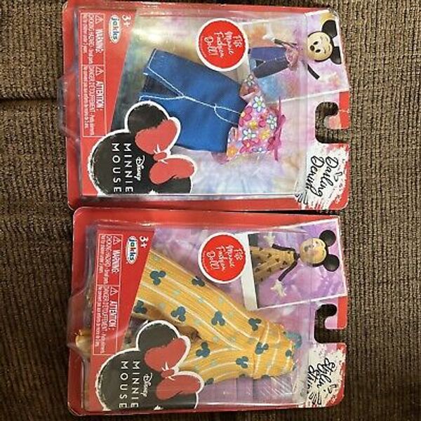 Minnie Mouse Darling Denim Styling Stripes Fashion Doll Clothing Sets (2)