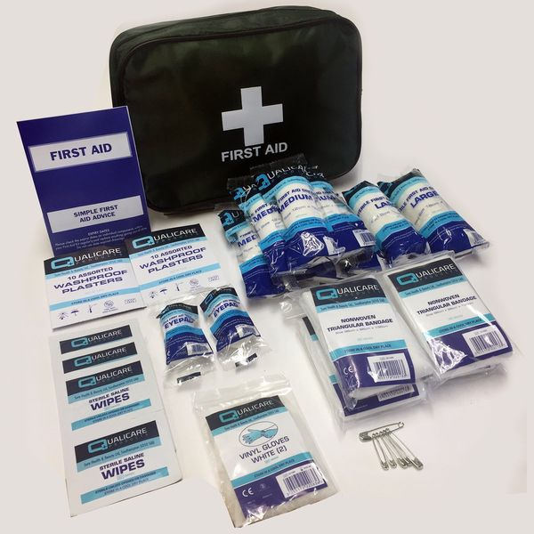 Qualicare HSE Travel First Aid Kit for 1 Person in Carry Bag