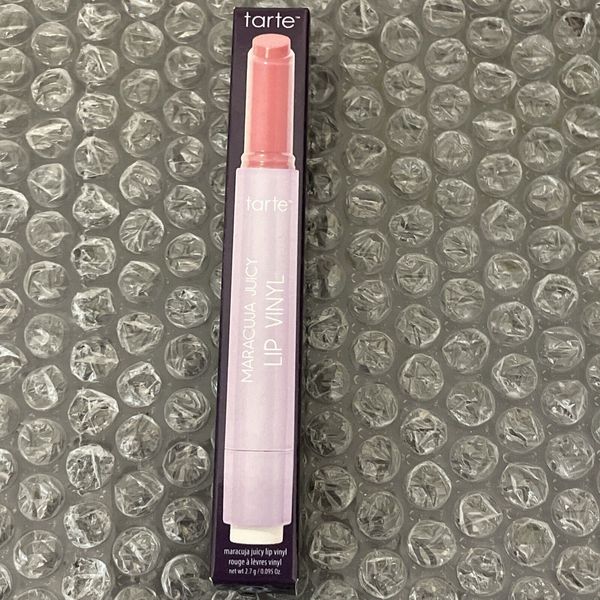 New Authentic tarte maracuja juicy lip vinyl Sheer Iris NIB .095 Oz