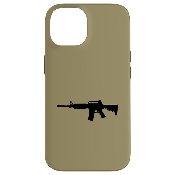 iPhone 14 AR-15 Style Rifle Silhouette Case