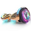 Flash Wheel Hoverboard 6.5" Bluetooth Speaker with LED Light Self Balancing Wheel Electric Scooter - Chrome Rosegold
