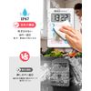 BaldrTherm Kitchen Timer, Digital Timer with Magnet, Waterproof, Large Screen, Long Time, 10 Key Buttons, Silent Mode, Repeating Function, Countup, Countdown, Study, Sports, Learning Bath, Stylish