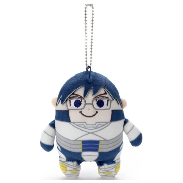 My Hero Academia Mocchi- Stuffed Toy Ball Chain Mascot, Tenya Iida, Approximately 4.7 inches (12 cm) Tall