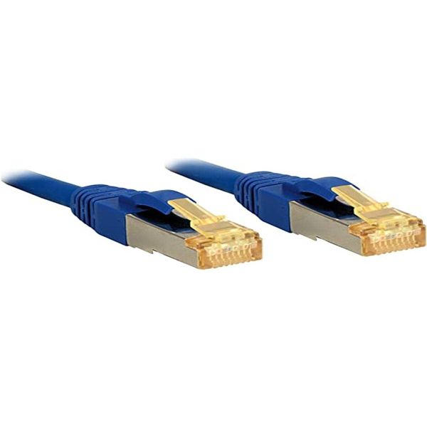 LINDY Cat.7 S/FTP PIMF LSOH, blau, 0,3m Patchkabel