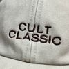Vivian Flytrap Unisex Cult Classic Washed Embroidered Dad Baseball Cap - Cream