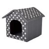 Hobbydog Dog House, Grey with Paws, S