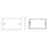 Knightsbridge 2G Blanking Plate - Square Edge Antique Brass