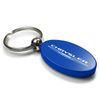 Chrysler Blue Aluminum Oval Key Chain