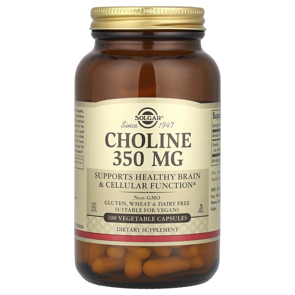 Choline, 350 mg, 100 Vegetable Capsule