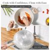 SODAY 12 Pcs Pots and Pans Set, Nonstick Cookware Sets White Granite Induction