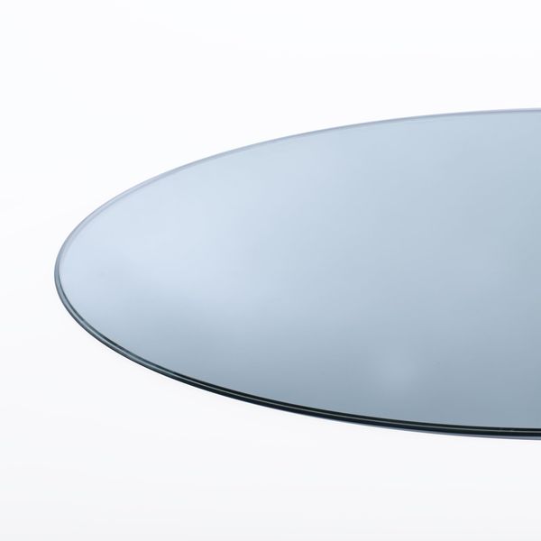 Spancraft 42" Round 1/2" Thick Clear Tempered Glass Table Top with Ogee Edge, Replacement Glass Top for Dining, End, Outdoor Patio Tables