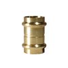 XFITTING 1 inch x 1 inch Press Coupling, Brass, 5 Pieces