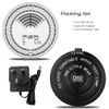 Nobsound D60 50/60Hz Stroboscopic Speed Strobe Light & Tachometer Disc for Turntable LP Record Player (Power Supply Version,Black)