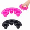 2 Pcs Nail Soaking Hand Bowl Manicure Soak Off Finger Bowl Separate Nail Gel Removal Bowl Nail Art Tips Bowl for Polishing Remover Treatment (Rose Red and Black)