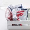 E-Cloth Wash & Wipe Dish Cloth, Microfibre, Blue/White & Red/White, 2 Pack