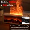 Aromatherapy Machine Humidifier Aromatherapy Machine 150ml Firelight Frame Design 7 Color Changing LED Lights with Remote Control Auto Off and Timer Function Perfect for Home Office - White