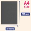 20 Sheets - 350gsm A4 Black Card, Thick Cardboard Paper
