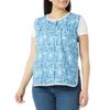 AmeriMark Easy-Care Snap Front Cobbler Aprons Vest with Two Patch Pockets Turquoise 1X