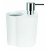 Spirella 10.18145 Sun and Moon Soap Dispenser Combo, White
